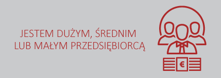 Infografika przedstawia trzech przedsiębiorców w tym napis ?Jestem dużym, średnim lub małym przedsiębiorcą
